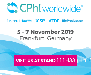 CPhI Worldwide 2019 Frankfurt Booth 10D09